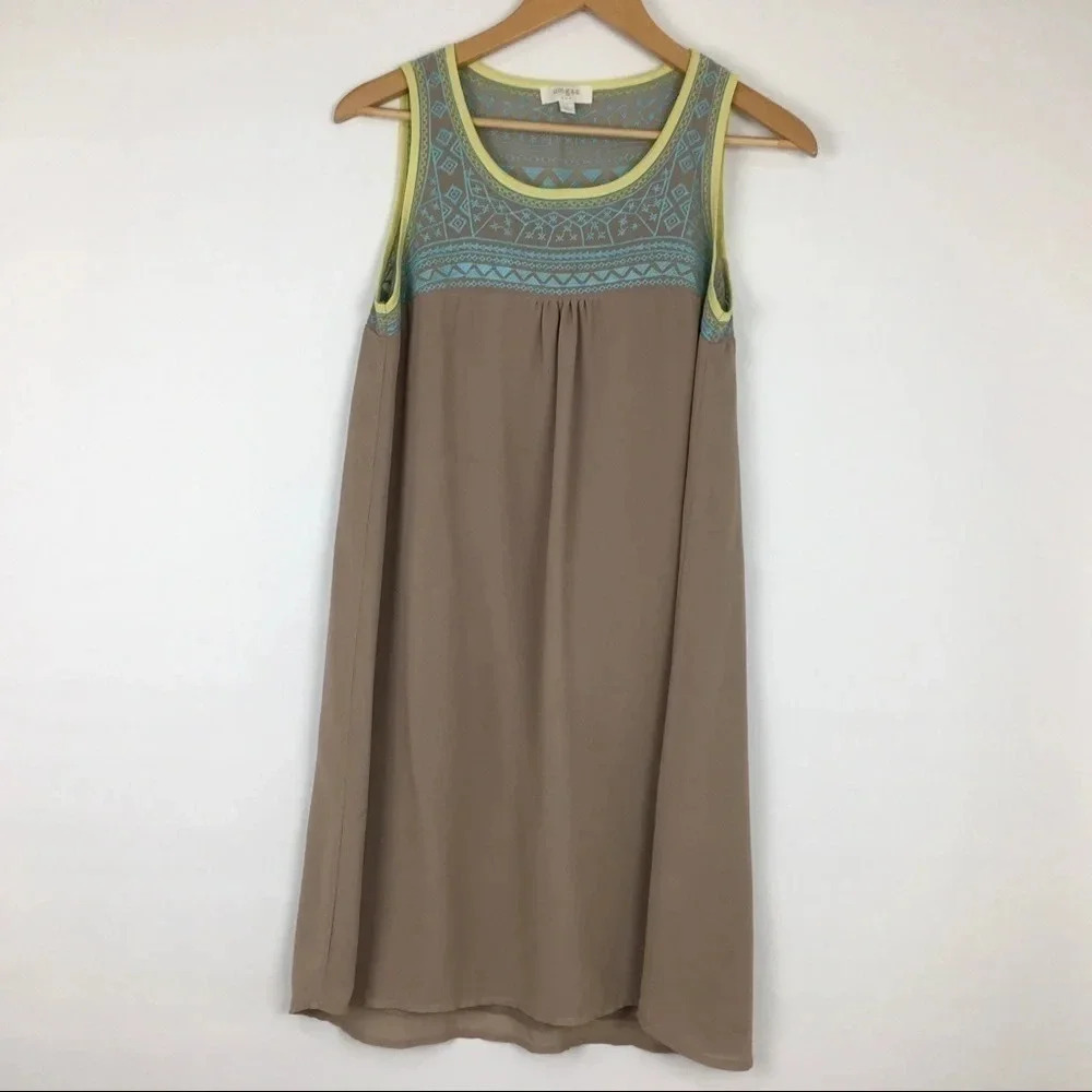Umgee Embroidered‎ Sleeveless Tunic Dress